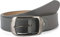 styleBREAKER Unisex Leder Gürtel Unifarben mit glänzender Oberfläche und gebürsteter Schnalle, kürzbar 03010104, Farbe:Grau, Größe:85cm