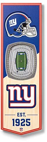 YouTheFan NFL 3D Stadion Banner, 15,2 x 48,3 cm
