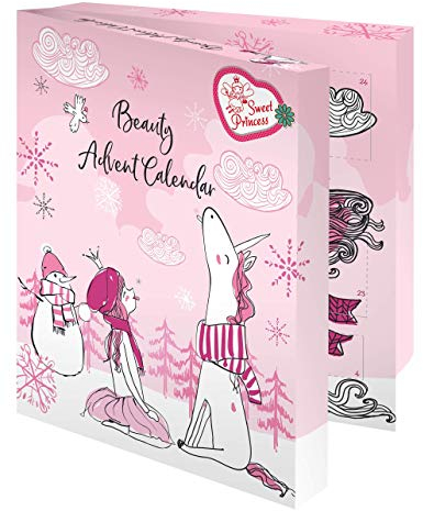 Sweet Princess Unicorn for Kids - Beauty-Advenstkalender inkl. Haaraccessoires für alle Einhorn-Fans, 314 g