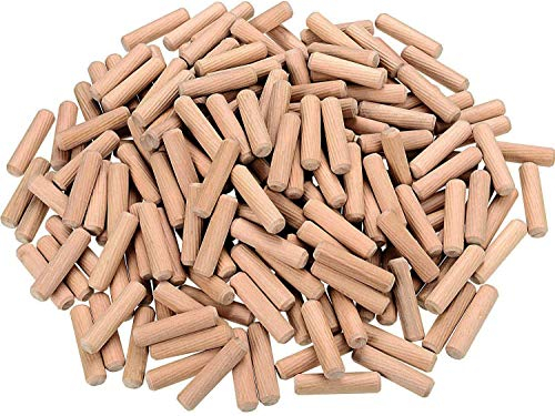 Tourillons,Chevilles en Bois 50 Pack Goujons en Bouleau pour Assembler des Meubles Tiroir Travaux de Menuiserie 6 * 30MM