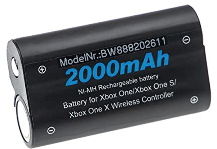 vhbw Akku kompatibel mit Microsoft Xbox One, One Elite, One S, One X Controller (2000mAh, 2,4V, NiMH)