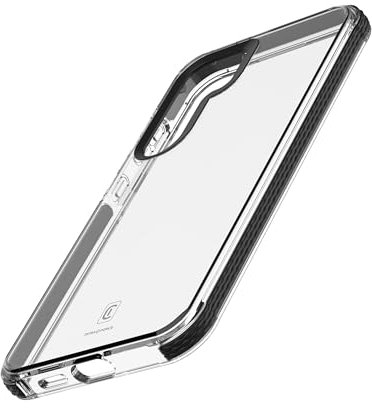 cellularline - Tetra Force Strong Guard - Galaxy A55 5G - Flexible Schutzhülle - Stoßfest mit integrierter antibakterieller Microban-Technologie - Schwarz