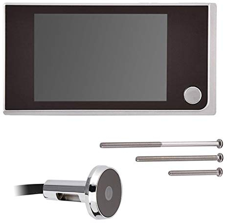 Cámara De Mirilla 120 ° Ángulo De Visión Súper Amplio Mini HD Visor De Cámara De Mirilla Electrónica Para Exteriores Pantalla LCD A Color Para Interiores De 3,5 Pulgadas Para Sistemas De Seguridad En