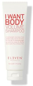 ELEVEN AUSTRALIA I Want Body Volume Shampoo | Vollgepackt mit natürlichen Extrakten, die Volumen aufbauen und dem Haar Glanz und Sprungkraft verleihen - 50ml