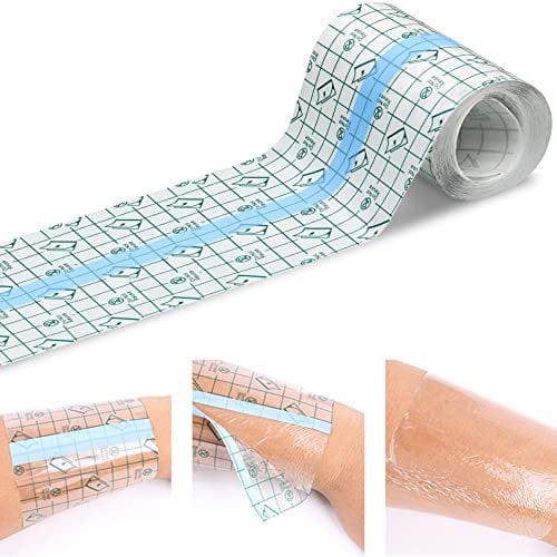 Tattoo Aftercare Waterproof Bandage,Tattoo Stretch Adhesive Bandage Tape Retention Dressing Tapes,Clear Second Skin Protection for Tattoo Aftercare,Recovery,Plastic Cover(15cm x 1m)