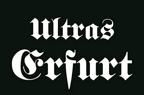 U24 Aufkleber Ultras Erfurt Flagge Fahne 18 x 12 cm Autoaufkleber Sticker