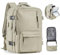 Handgepack 40x20x25 für Ryanair Handkabinengepäck Reiserucksack Unter Dem Sitz Handgepäck Rucksack Flugzeuge Reisetasche Weekendertasche Wanderrucksack Lässiger Tagesrucksack,X4-Grau-Braun