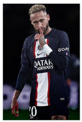 EYEZER Neymar Junior-Poster, Leinwand-Poster, Wandkunst, Dekordruck, Bild, Gemälde für Wohnzimmer, Schlafzimmer, Dekoration, ungerahmt, 30 x 45 cm