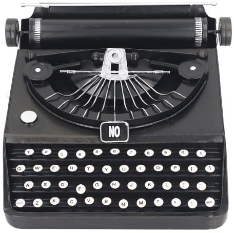 banapoy Retro-Vintage-Schreibmaschinenmodell, Antikes Schreibmaschinenmodell, Tragbare Filmfotografie-Requisiten, Manuelle Schreibmaschinenverzierung Schreibtischdekoration Tolle Geschenke