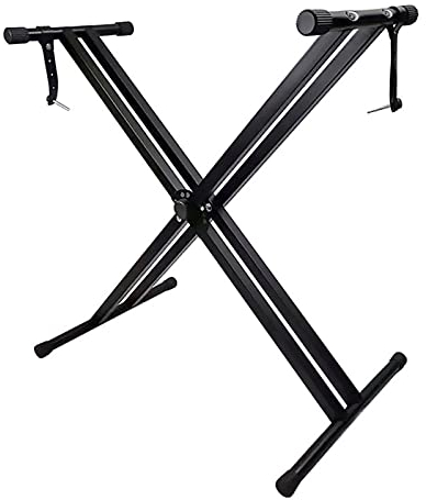 COMETX Klavier Keyboard Ständer Universal Folding Piano Keyboard Ständer Halterung Dual X-Stil Heavy Duty Metallmaterial mit rutschfester Gummiabdeckung für Digital Piano MIDI-Tastatur