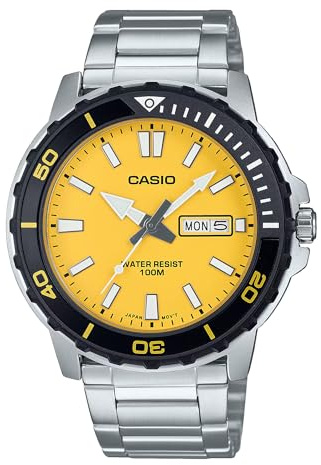 Casio Herrenuhr MTD-125D-9AVDF, Mehrfarbig, Armband