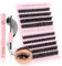 Glowing Win Ciglia Finte Ciuffetti Kit Extension Ciglia Finte Naturali con Colla Ciuffi Ciglia Finte fai da te con Bond e Remover 80D+100D Cluster Lashes Individual Eyelashes
