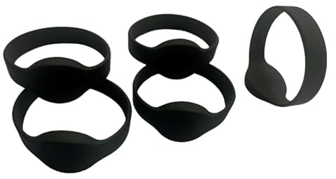 50 Stück 125 kHz wasserdichtes Silikon-Armband für Armbanduhren RFID (schwarz)