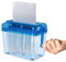 Mini Manual Paper Shredder, Portable Strip Cut Shredding Machine, 1L Capacity Hand Paper Shredder for Paper, Notes, Bills, Portrait, Photos