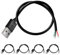 KUOQIY 5 Pièces Câble USB 2.0 USB-A Mâle 4 Broches, à Fil nu à Extrémité Ouverte 30cm 5V 3A 22AWG 4 Cœurs, Vers Extrémités de Câble Ouvertes