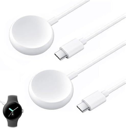 2 x USB C Charging Cable for Google Pixel Watch Replacement Charging Cable for Google Pixel Smart Watch Only 3ft (90cm)