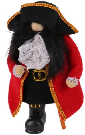ABOOFAN Halloween-Zwerg-Dekorationen Plüsch-Piraten-Tomte-Zwerg Schwedische Puppen Skandinavischer Elf Abgestufte Tabletts Für Halloween-Tischdekoration Partygeschenke