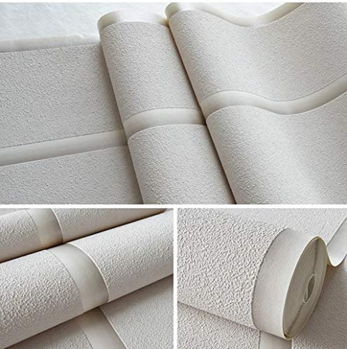 Generic Fonds D'Écran, Papier Peint Non Tissé Bande Moderne Épaississement Imitation Daim Wallpaper, Papier Peint Chambre Salon/Gris Clair/0,53 * 9,5 Mètres
