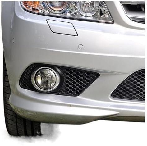 IZQLTWKR para Mercedes para B&ENZ Clase C W204 2008-2010 Antiniebla Parachoques Delantero Coche Lámpara Rejillas Coche Parachoques La Luz Antiniebla Rejilla Rejilla Radiador