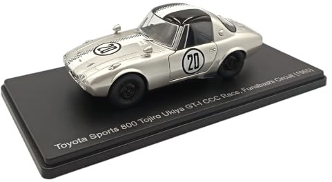 OPO 10 1/24 Modellauto kompatibel mit Toyota Sports 800 GT-I CCC Race #20 1965 – Hachette Japon VQJ201