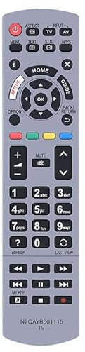 MOVHEIYL N2QAYB001115 Replacement Remote Control for Panasonic Viera TV TX-50EXM715 TX-58EX703E TX-58EX730E TX-75EX750B TX-75EX780E TX-75EXW784 TX-55EX613E TX-40EX700B TX-40EX700E TX-49EX610E