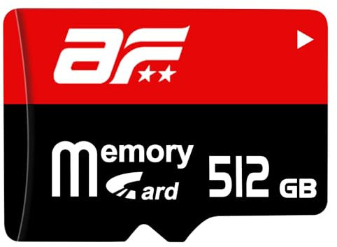 maxineer SD Karte 512GB Speicherkarte SD-Karte 512GB Mini TF Karte Wasserdicht Memory Card Speicher für Tablet, Camera,Kameras,Android Smartphones