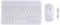 Reinscer 10 Inch Wireless Keyboard and Mouse Backlit Rechargeable Bluetooth Keyboard and Mouse Combo Kit White