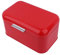 KIMISS Color Retro, Panera Contenedor de Almacenamiento de Pan Negro Cubo de basura Metal Gran Capacidad (Rojo)