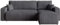 BROMARKT Sofa mit Schlaffunktion Couch L Cordstoff Sofa Bettkasten Schlafsofa für Wohnzimmer freistehend PUMI L Relaxsofa 3 sitzer 244x148x82 cm Grau