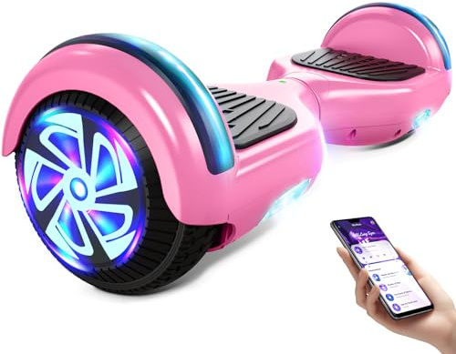 Electric Self Balancing Hoverboard with 6.5” Tires,LED Light-up Wheels, Self-Balancing Hoverboard with Active Balance Technology