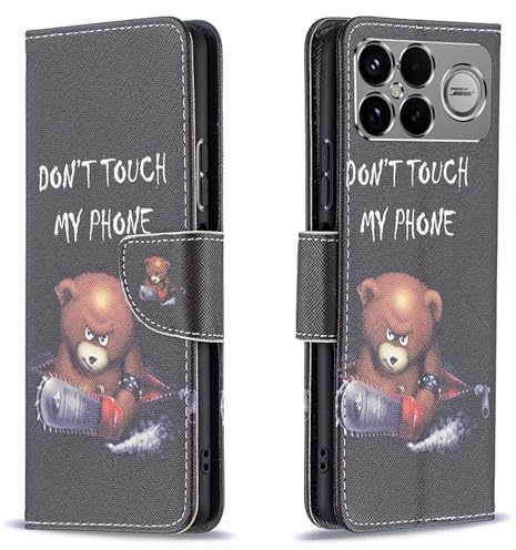 Wigento Für Xiaomi Poco F8 Ultra Kunstleder Motiv Design Book Wallet Schutz Tasche Hülle