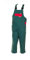 Planam 166122 Salopette enfant Taille 122/128 Vert Moyen/Rouge Moyen