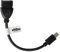 vhbw Adaptador OTG para Dispositivos móviles - Cable de USB Mini (Macho) a USB (Hembra), Negro