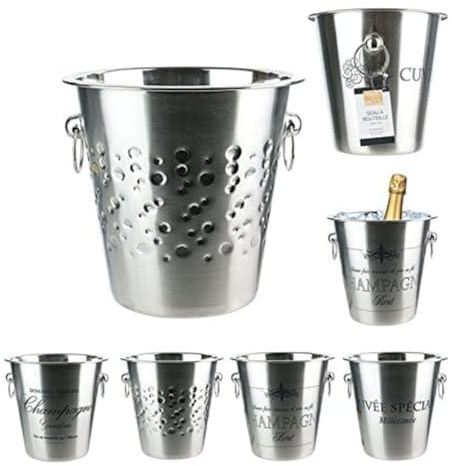 Champagnerkübel Stahl als Dekoobjekt, verschiedene Designs