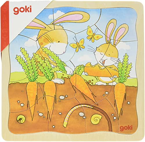 goki Schichtenpuzzle Gemüsebeet