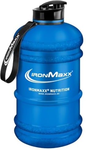 IronMaxx Water Gallon – Bouteille d'eau étanche – Gourde de Sport – Idéal pour Entraînements Sportifs – Bouchon Anti Fuites – Couleur Bleu Givré – 1 x bouteille de 2200 ml