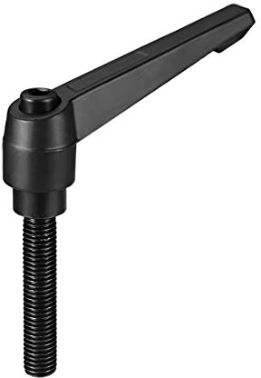 sourcing map Griff verstellbare Klemmhebel Gewinde männlich Stiftschraube M12x60mm