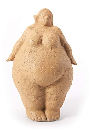 HAUCOZE Frau Skulptur Figuren Yoga Dekor Geschenk Modern Statue Arts Polyresin 27cm