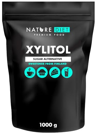Nature Diet - Xylit Zucker 1kg | Xylit aus Finnland 1000g | 100% Birkenzucker