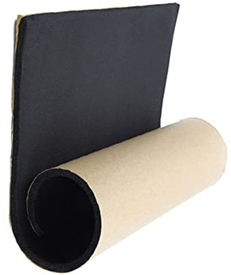 Asudaro Tapis insonorisant de voiture, 50cmx200cm Isolation phonique puissante Coton Caoutchouc-Plastique Coton Silencieux Pad Isolation Sonore Voiture Amortissement