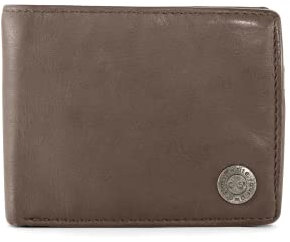 Cas8 Wallet für Herren Marco, Geldbörse im Querformat, Portemonnaie aus 100% Leder, Geldbeutel mit RFID-Schutz & 9 Kartenfächern, Portmonee zum Aufklappen mit Lasche, Brown