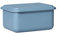 Riess, 0412-125, Vorratsbehälter mit Deckel, 15x11x7cm, Emaille, Design SERVE + STORE, HEIDELBEERBLAU, Gewicht 0,46kg, LBH: 15,7 x 11,7 x 7 cm