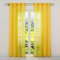 SCHOAL Gardinen mit Ösen Transparente Vorhänge Voile Fensterschal Modern Gardinenschals Uni 1 Stück BxH 140x245cm Gelb