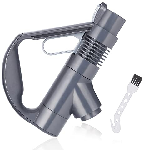 Mango de Mango Dyson, Mango de Barra de aspiradora Compatible con Dyson DC19 DC23 DC26 DC29 DC32 DC36 DC37 Asa Empuñadura con 2 cepillos (Gris)