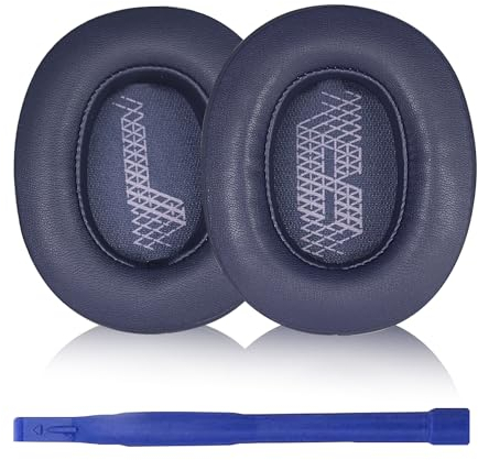Aiivioll Replacement Ear Pads Compatible with JBL Live 500BT Wireless Over-Ear Headphones Ear Pads Headset Ear Pads Protein PU Leather Ear Pads Repair Parts(Blue)