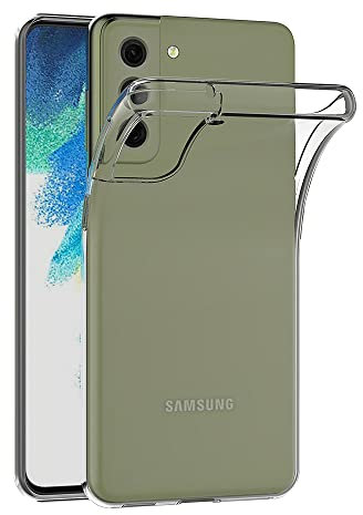 AICEK Compatible con Samsung Galaxy S21 FE 5G Cover, Trasparente Silicone Custodia per Samsung S21 FE 5G Cover Protettiva Molle di TPU Bumper Case Sottile