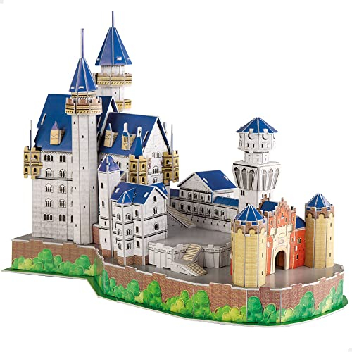 Colorbaby 49658 - Neuschwanstein Castle 3D Puzzle/Modellbausatz für Erwachsene und Kinder/inklusive 95 Teile/Familienspaß, Puzzle, Modellbausatz