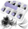 BEYELIAN Premade Volume Eyelash Extensions Mixed Tray 500 Fans 0.07mm 10D C Curl Premade Fans Eyelash Extensions Handmade Promade Loose Fans Thin Base 9-16mm Mixed