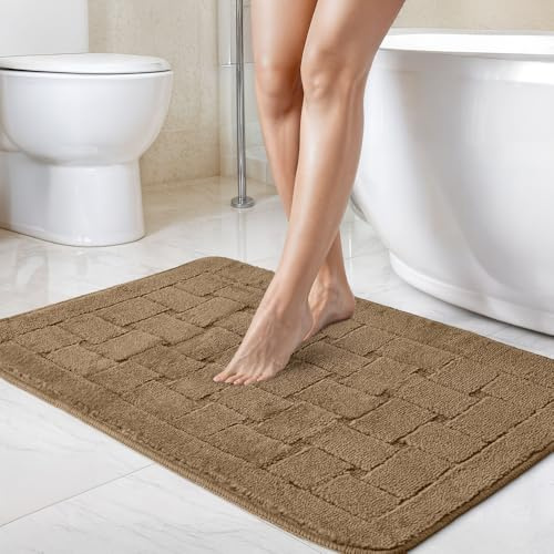 Emma Barclay Orkney - Crosshatch Bath Mat (45x75cm) (Beige)