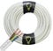 SHPELEC® FLEXIBLE White Cable 3183Y 0.75mm, 1.0mm, 1.5mm, 2.5mm BASEC Approved White PVC LED Lighting 5m 10m 15m 20m 50m (0.75mm 3 Core - 20metres)